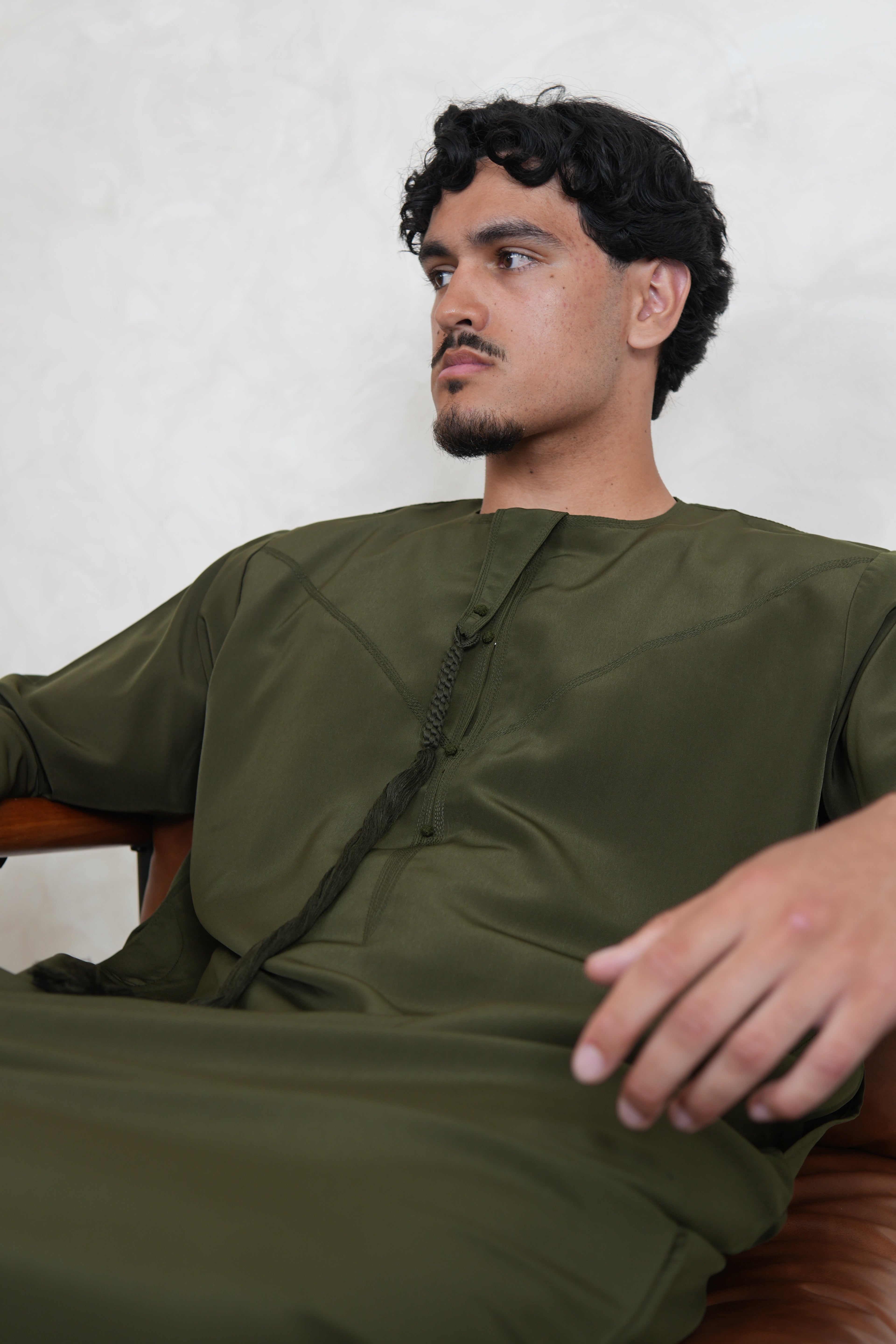 Luxury Khaki Lightweight Zibda Emirati Thobe