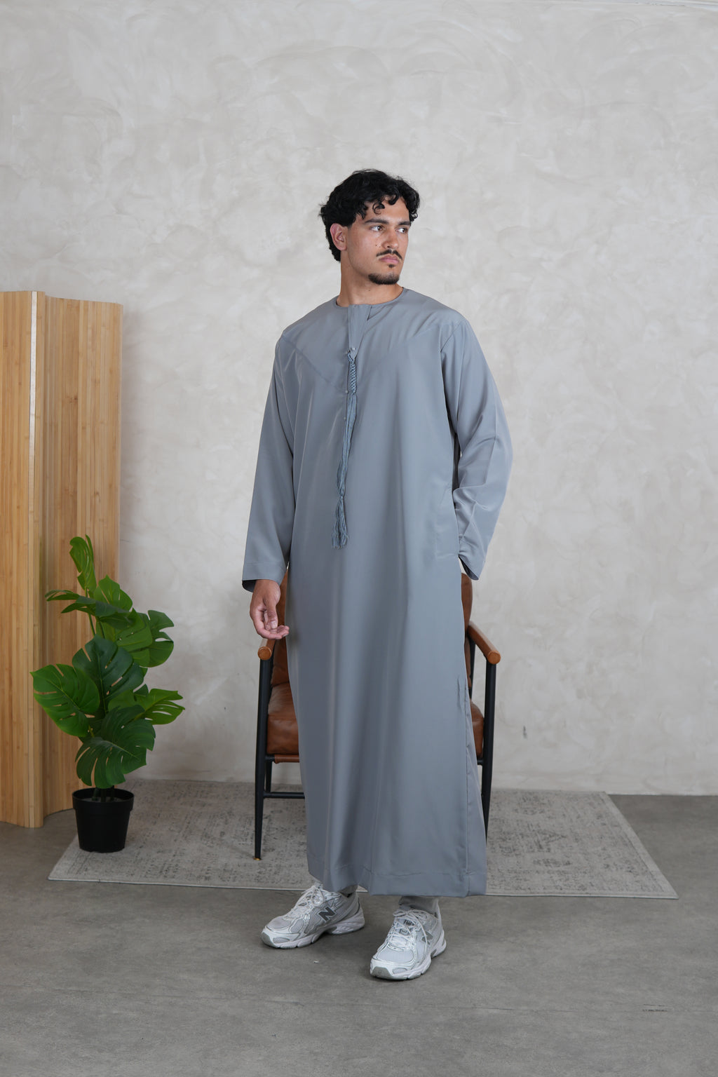 Luxury Grey Lightweight Zibda Emirati Thobe
