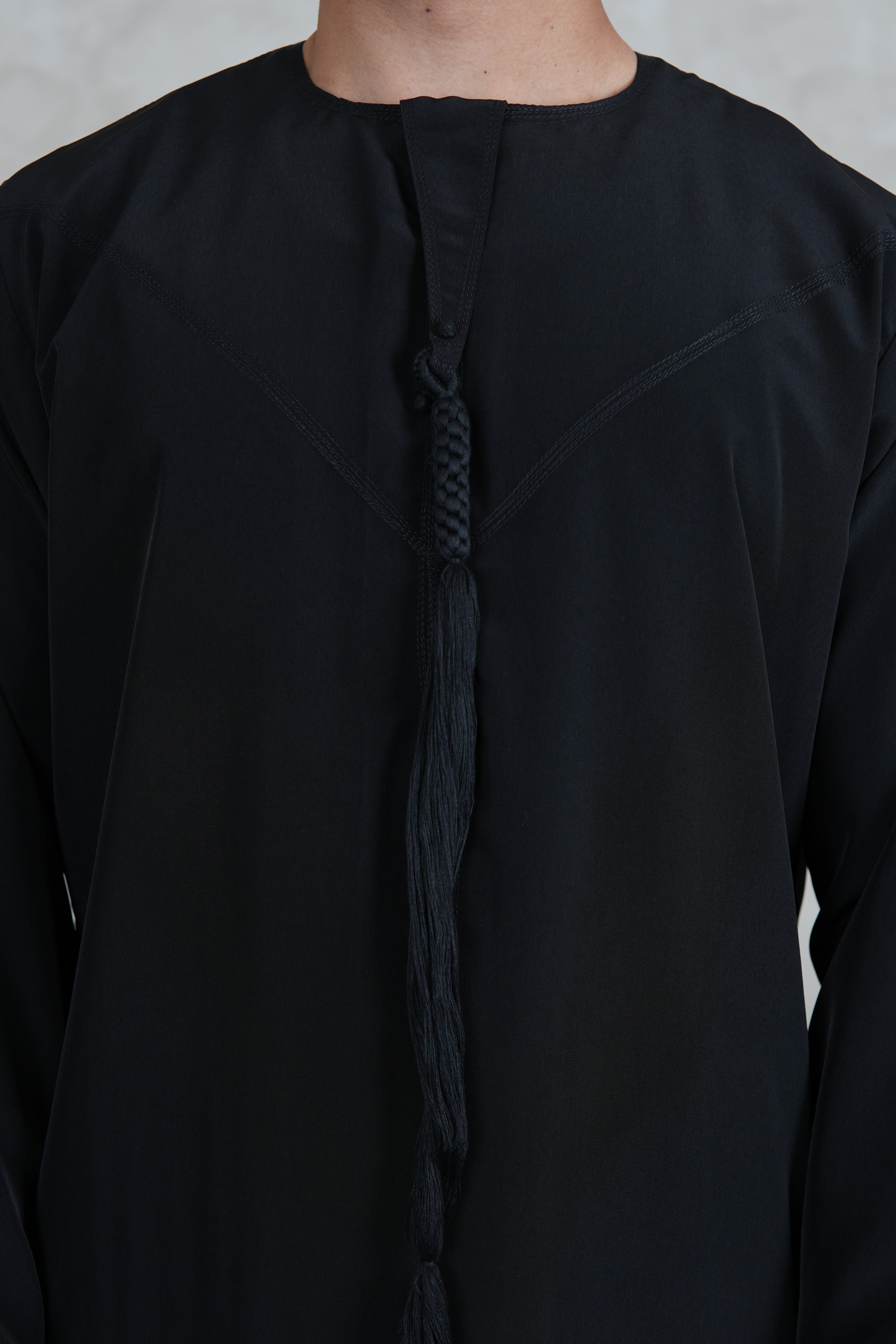 Luxury Black Lightweight Zibda Emirati Thobe