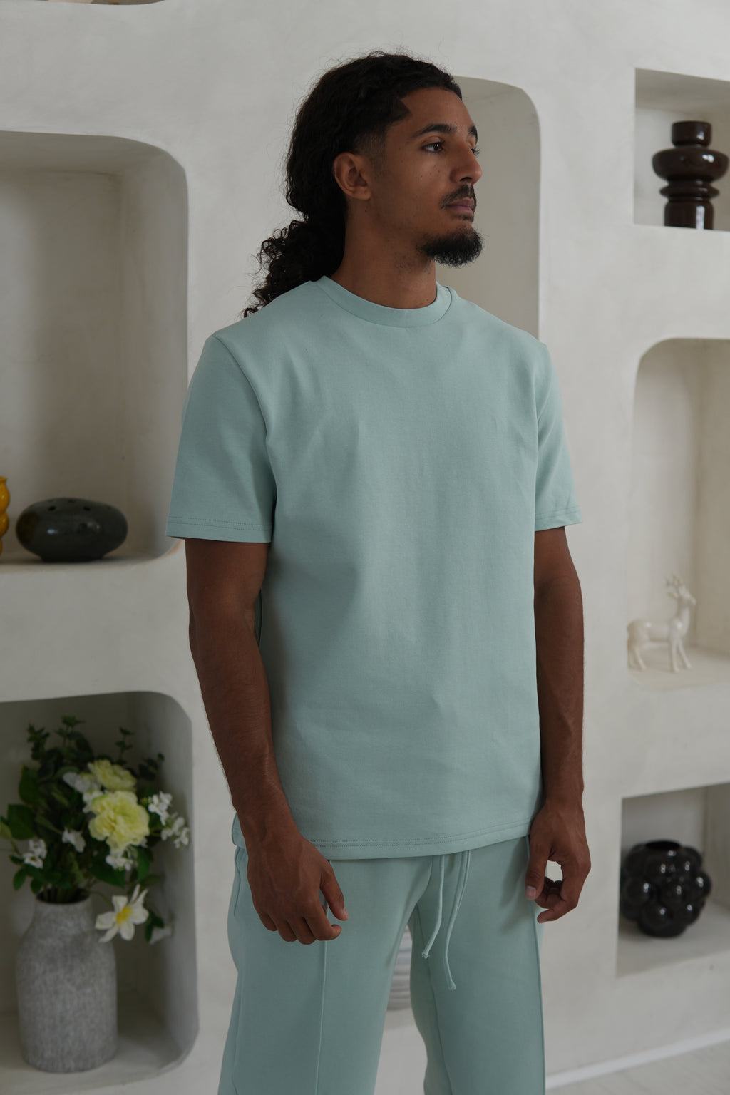 Men's Luxe Sage Green T-Shirt