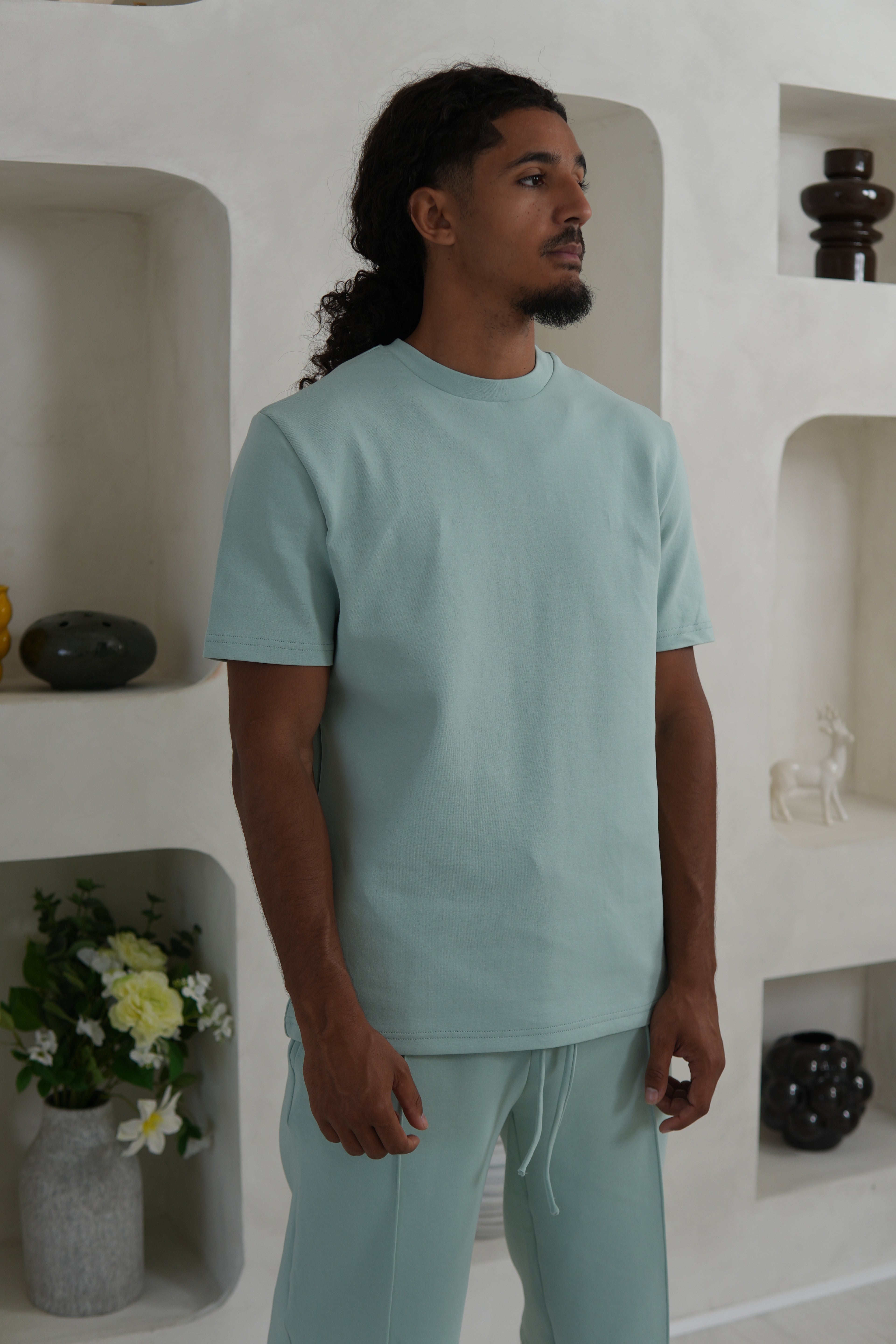 Men's Luxe Sage Green T-Shirt