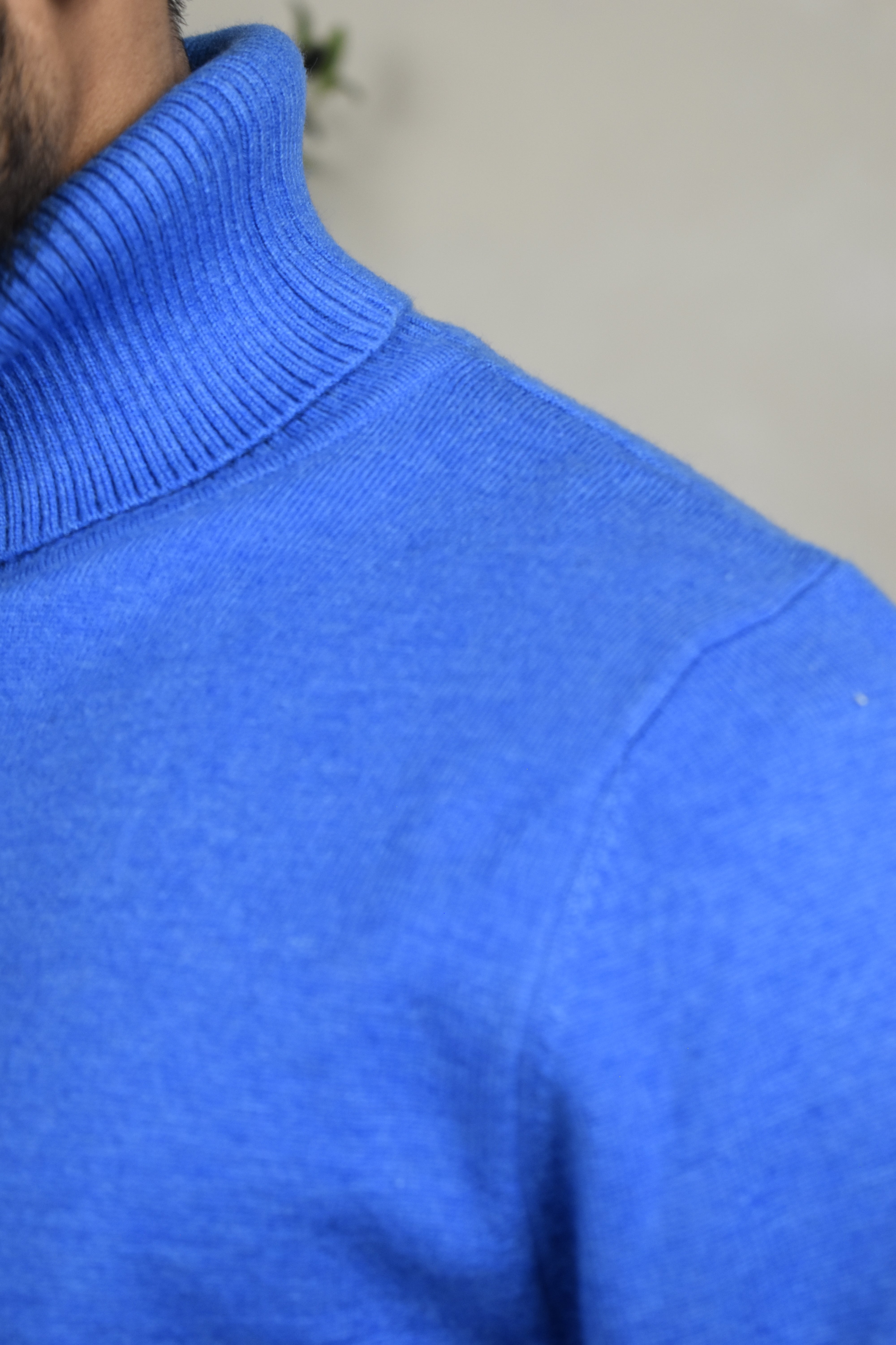 Cerulean Turtleneck Jumper