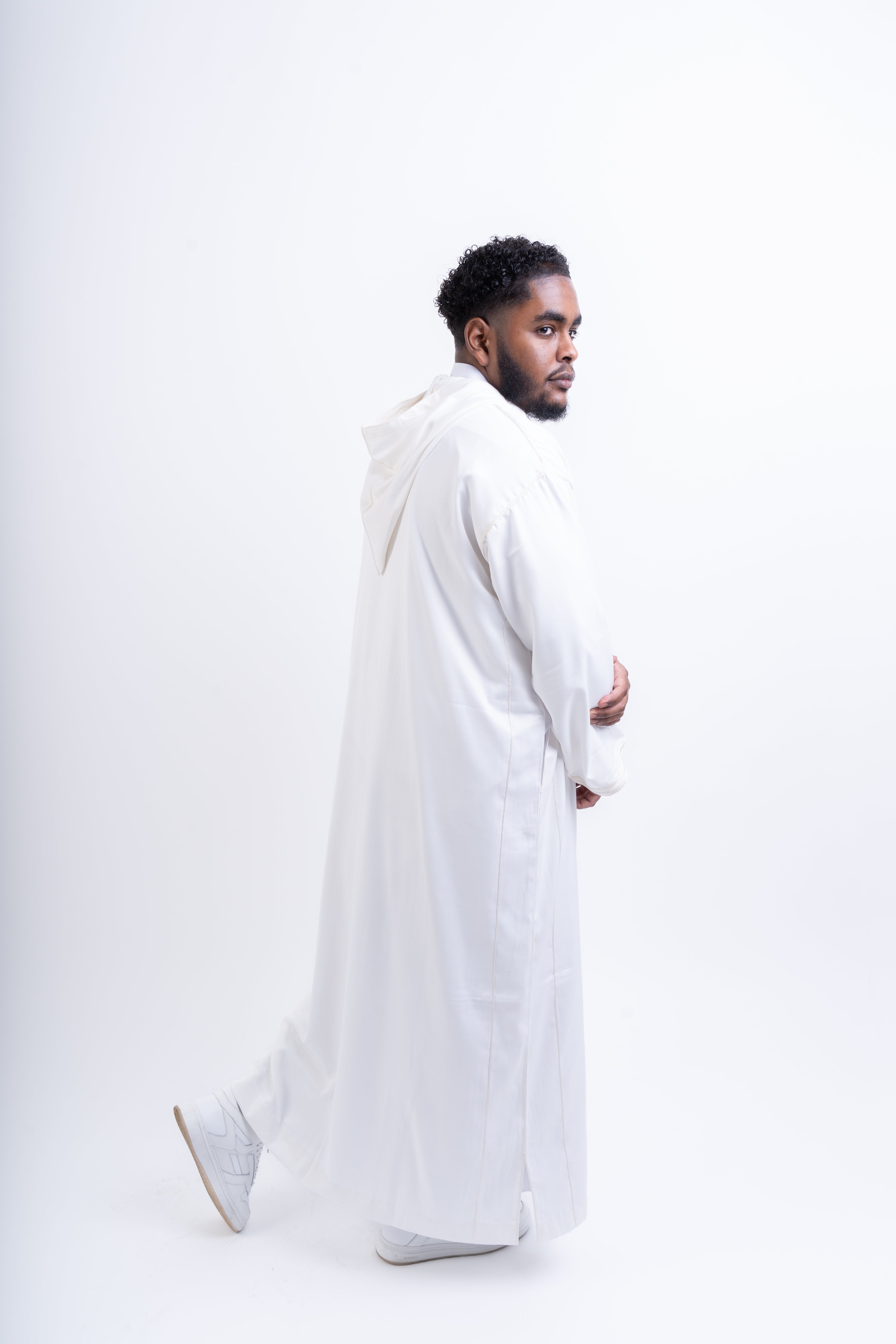 White Hooded Djellaba