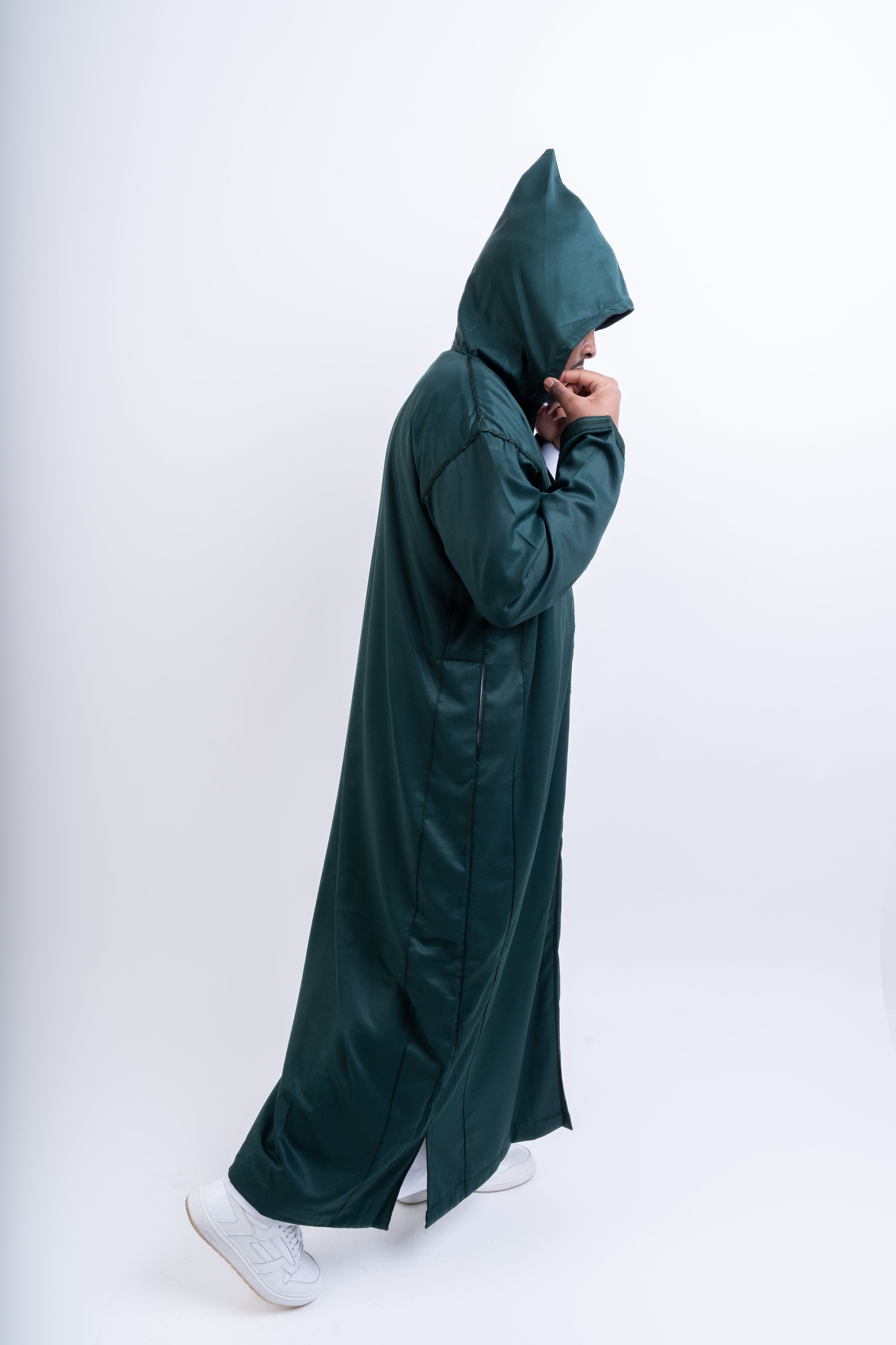 Green Hooded Djellaba