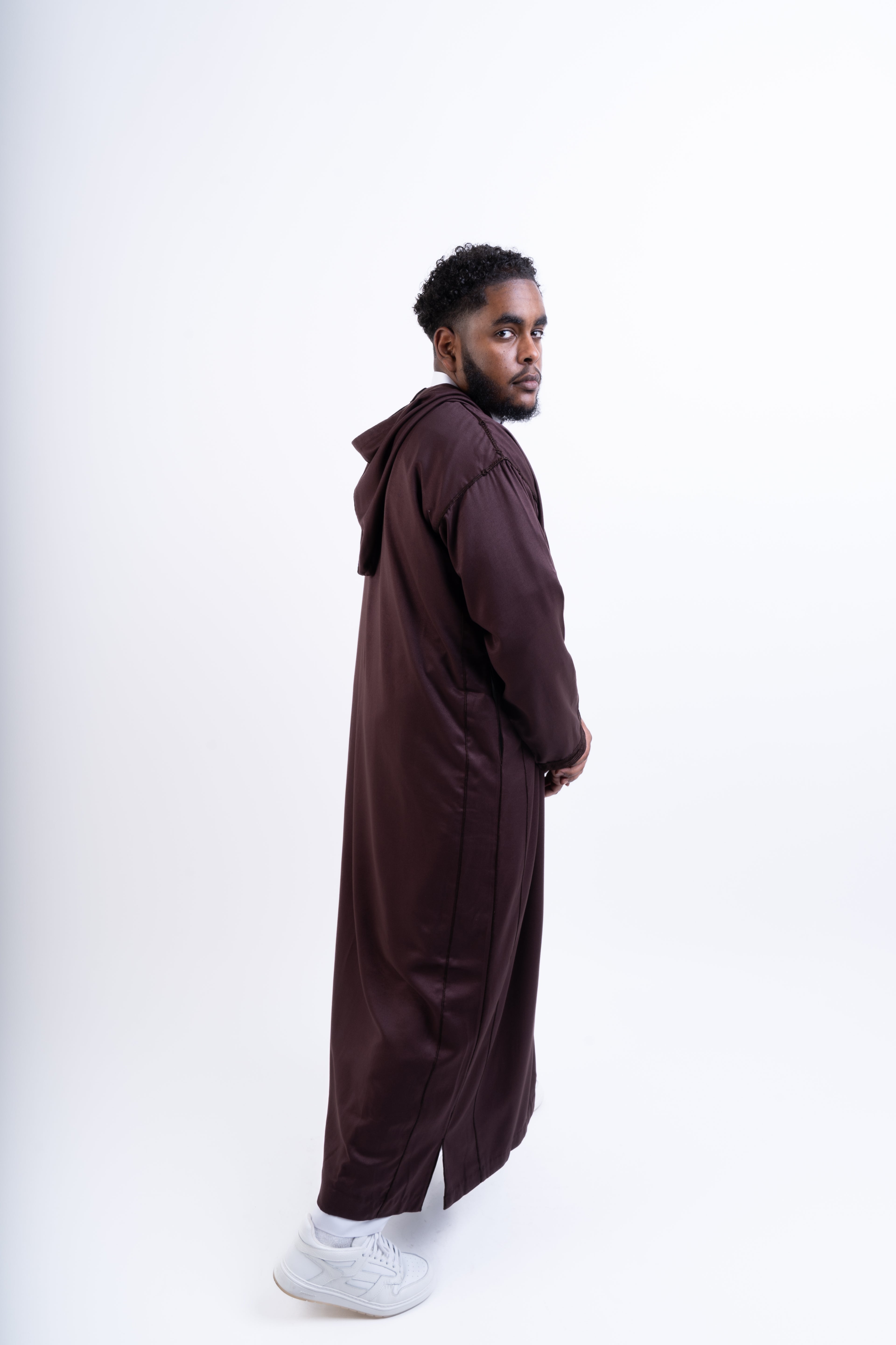 Brown Hooded Djellaba
