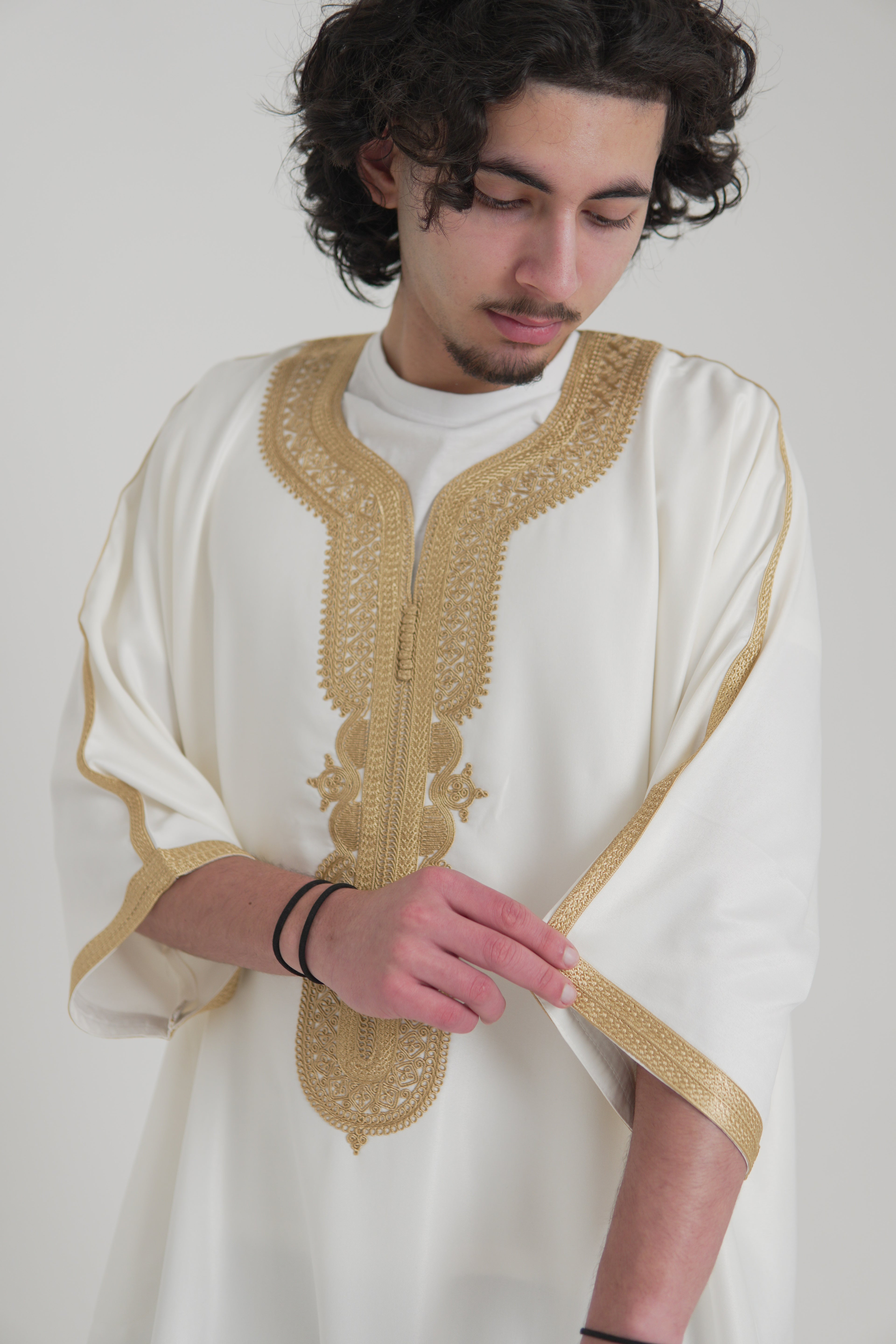 White & Gold Gandoura