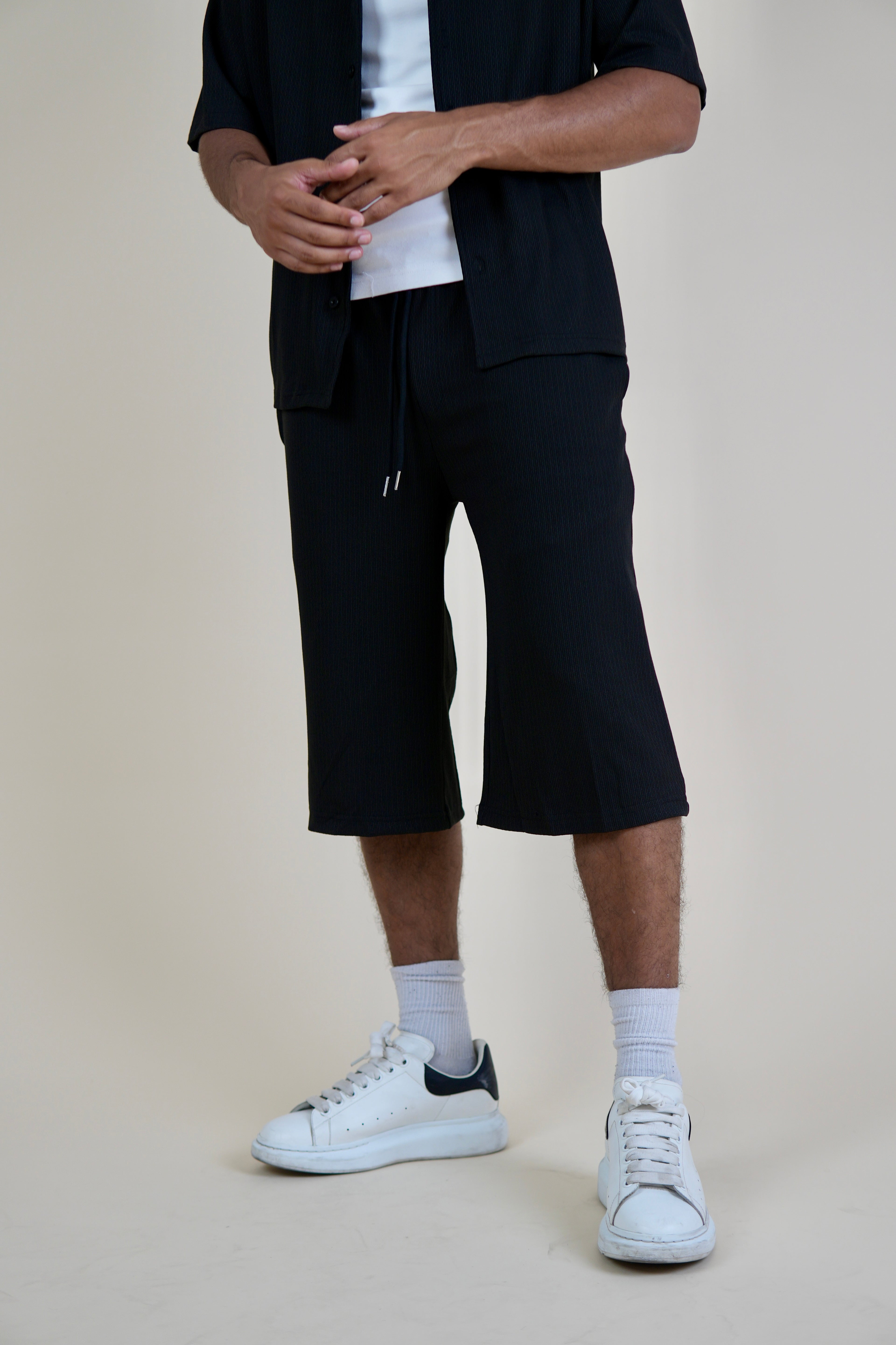 Men's Black Rivieria Relaxed Shorts