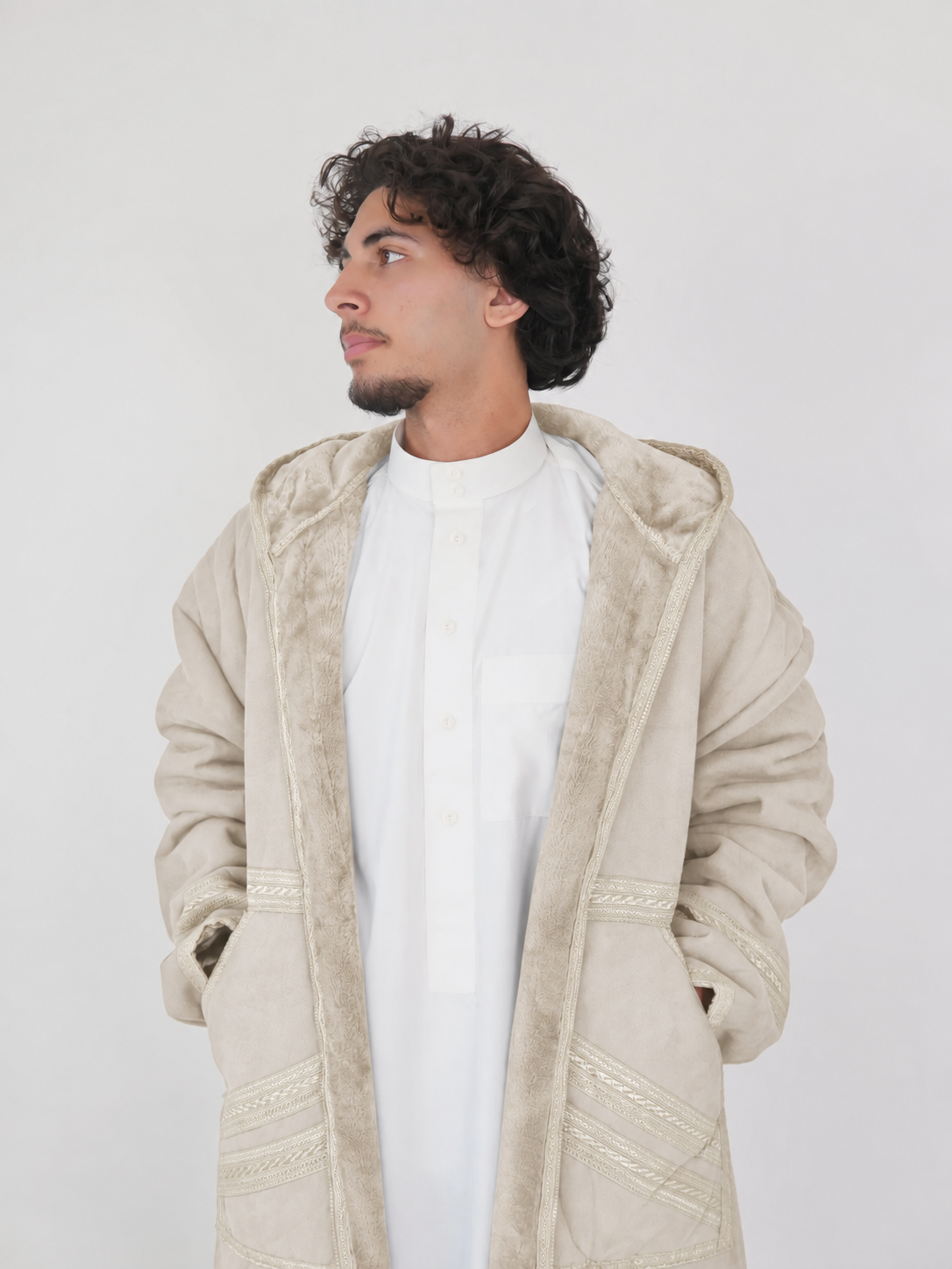 Men’s Beige Farwa Coat