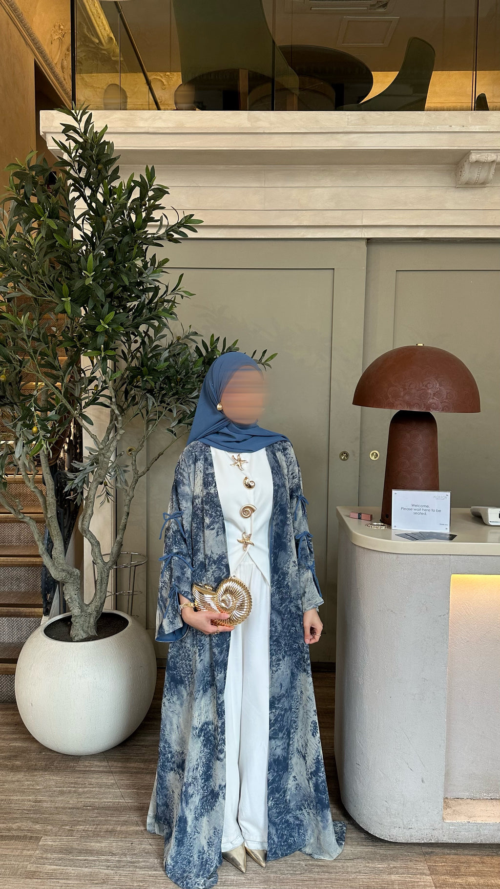 The Blue Layali Abaya