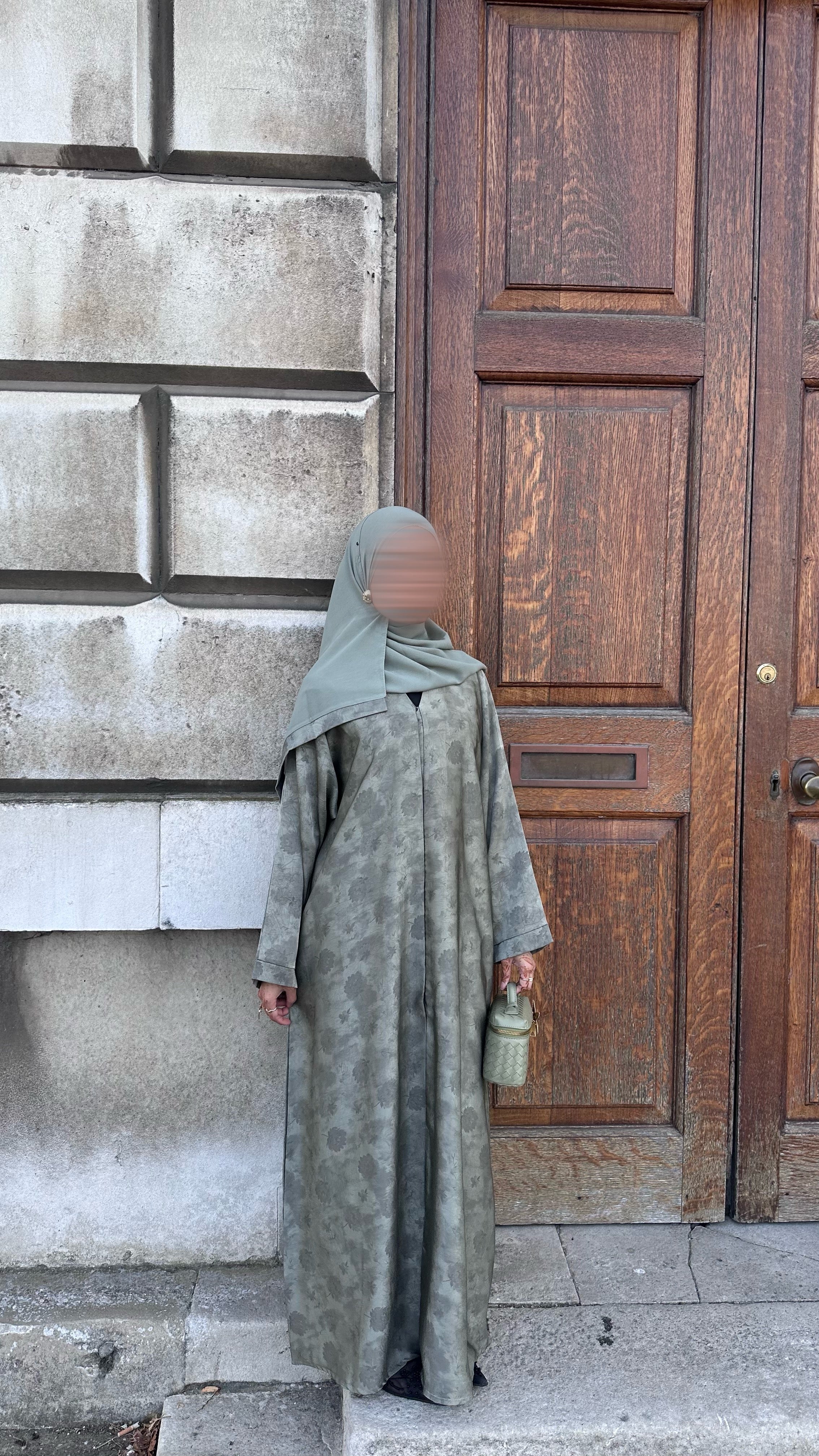 Sage Mukka Petal Abaya