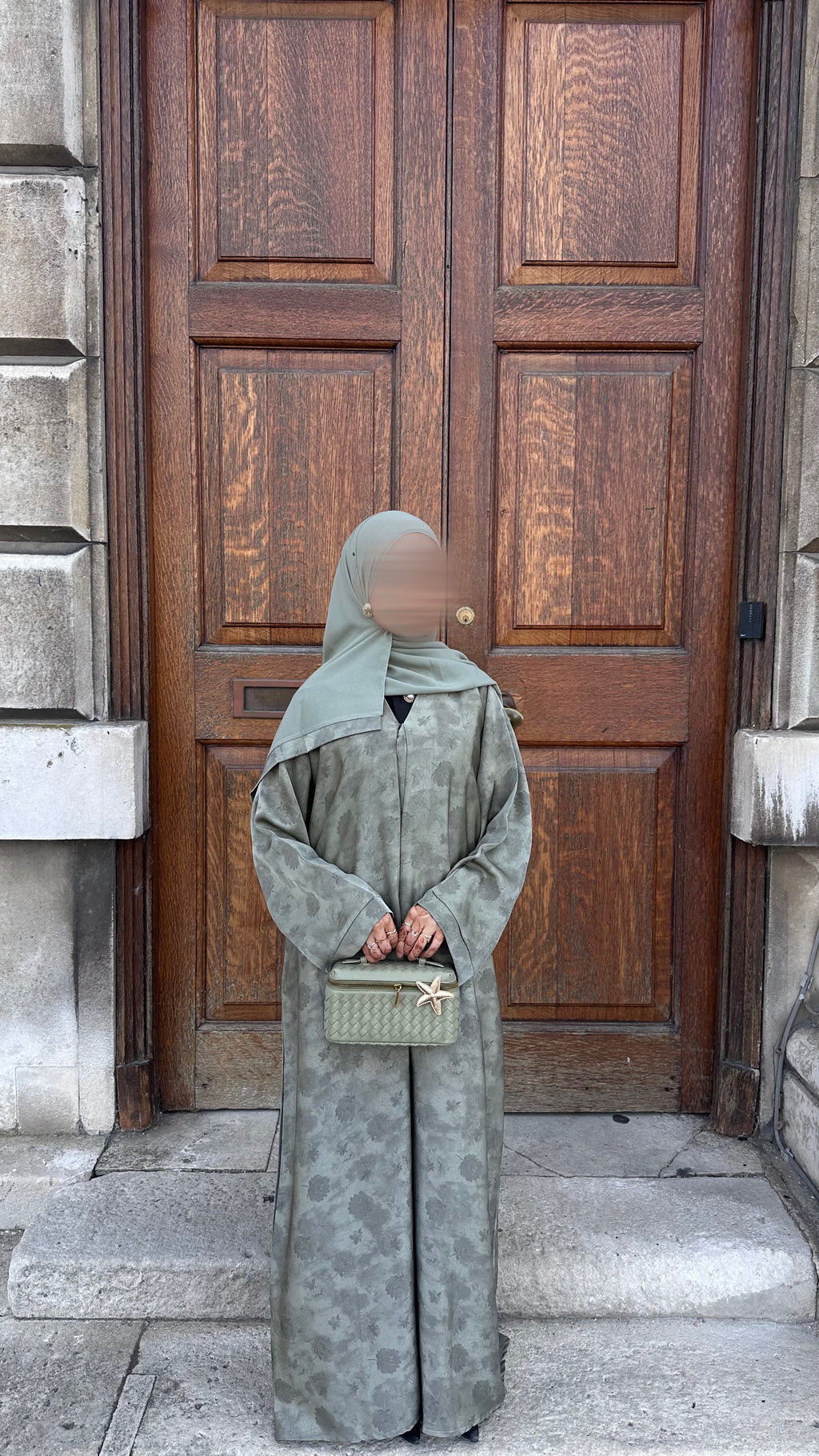 Sage Mukka Petal Abaya