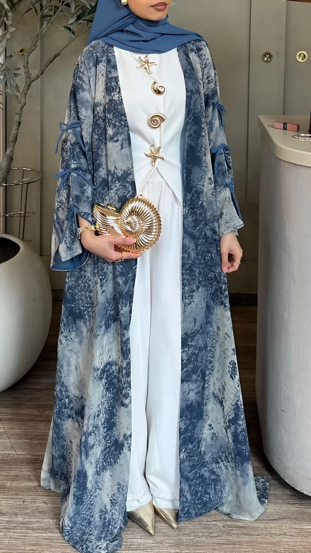 The Blue Layali Abaya