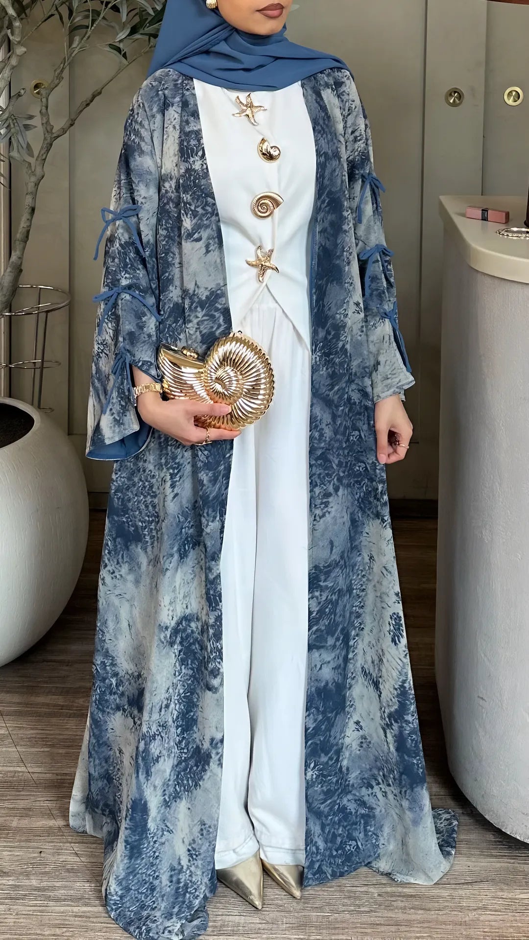 The Blue Layali Abaya