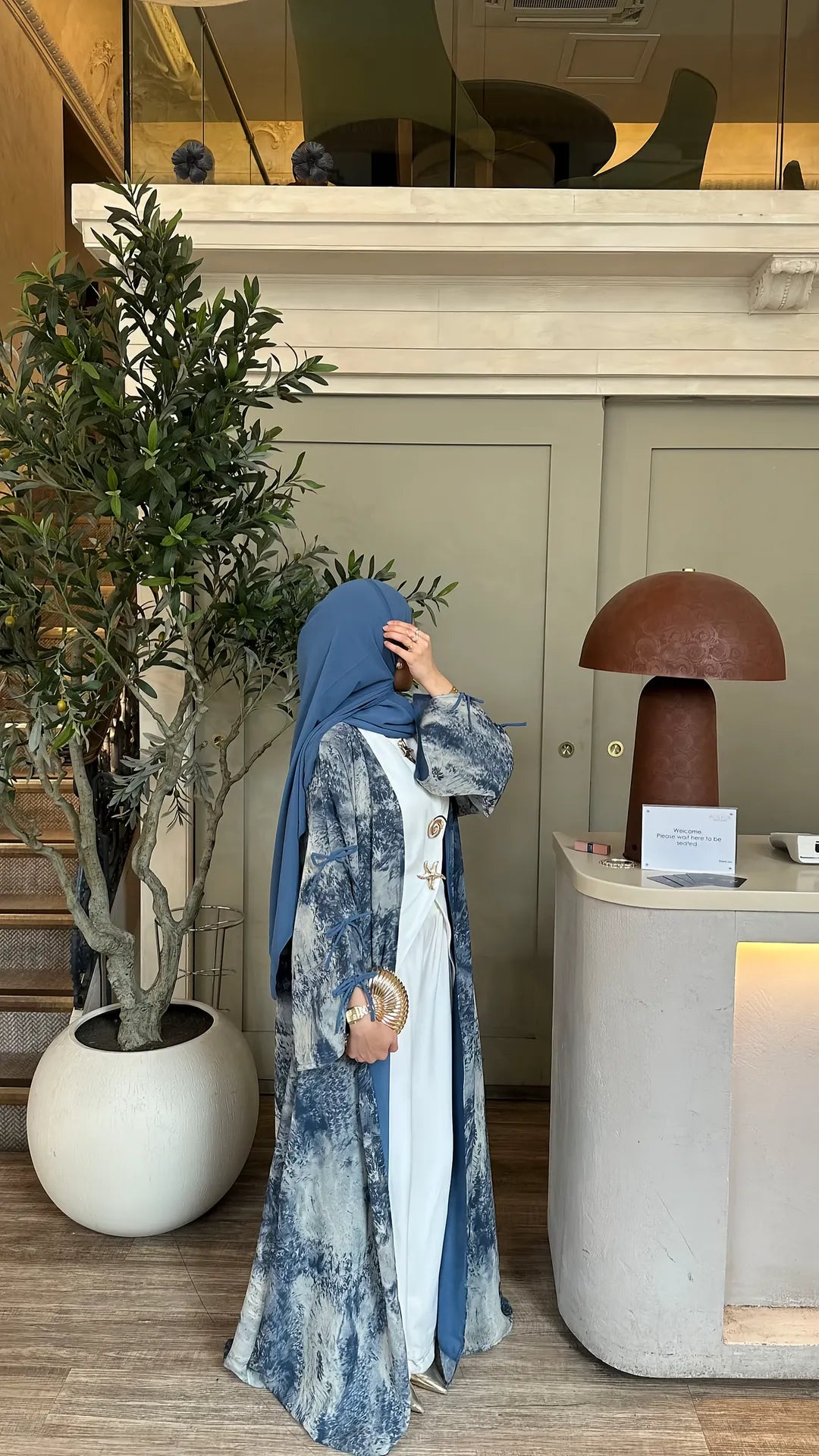 The Blue Layali Abaya